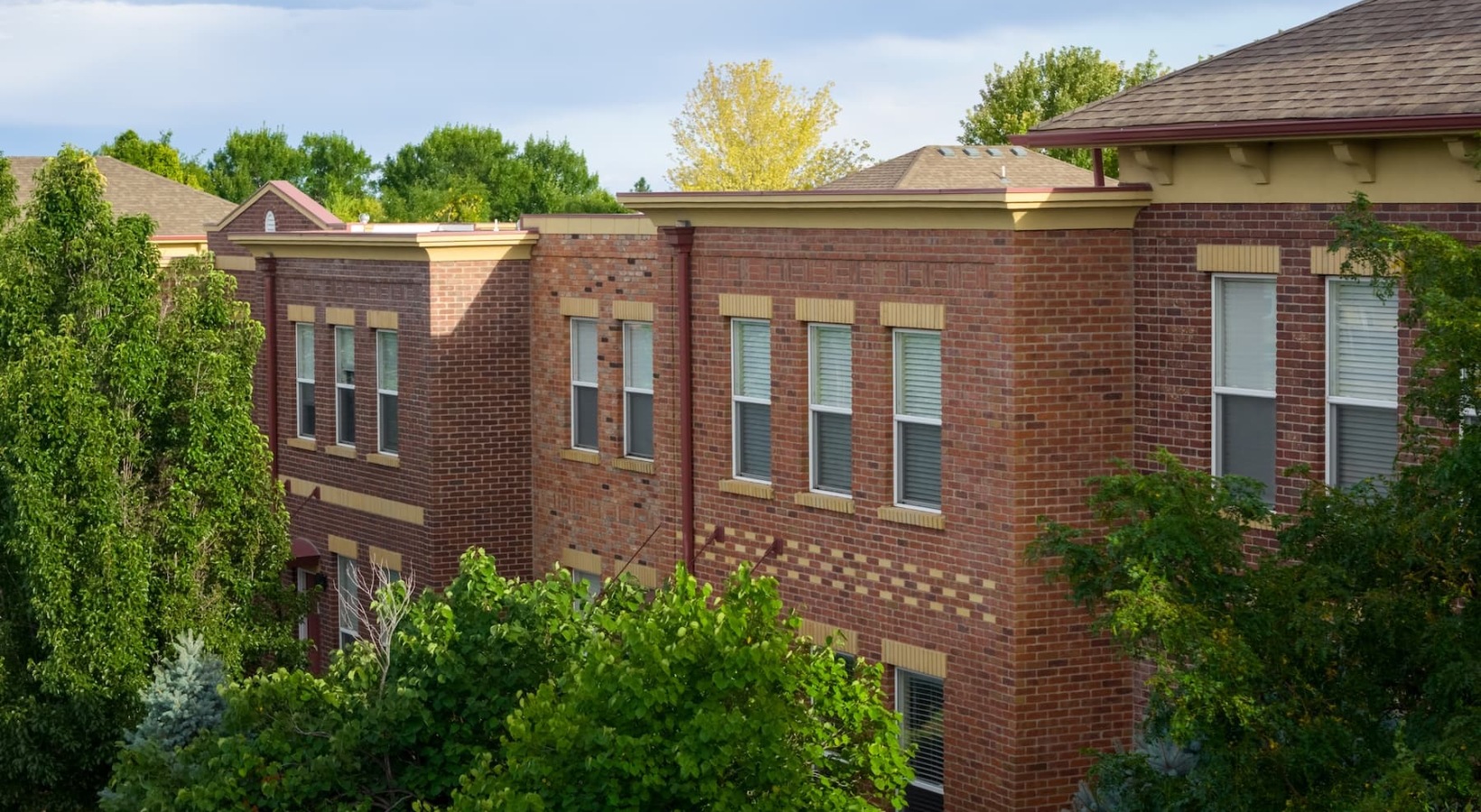 Welcome home exteriors showing landscaping