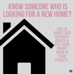 drawing of a house with a message to the community