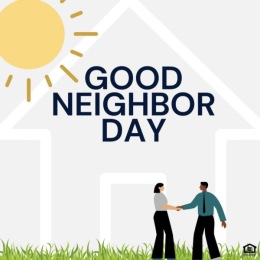 image that says good neighbor day